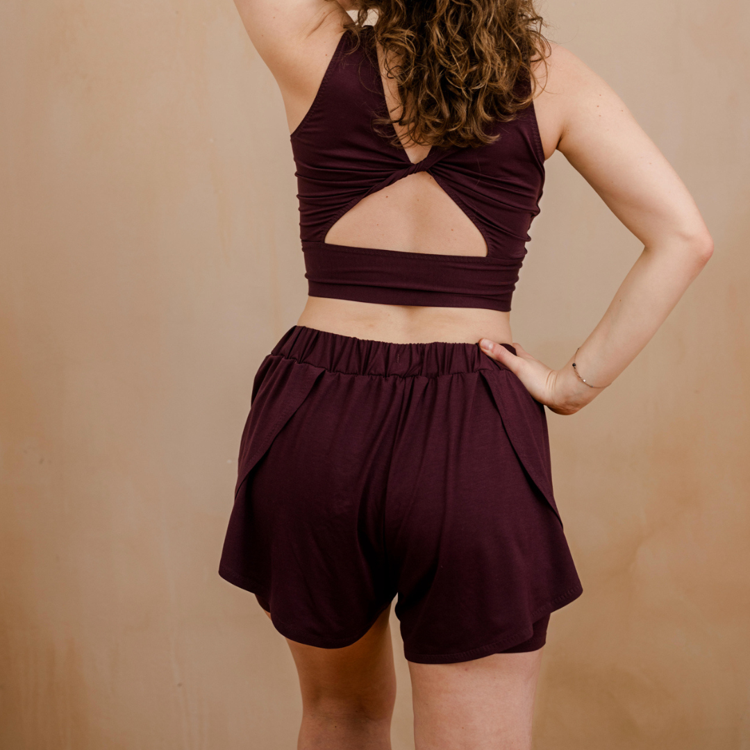Alice sports trousers - aubergine