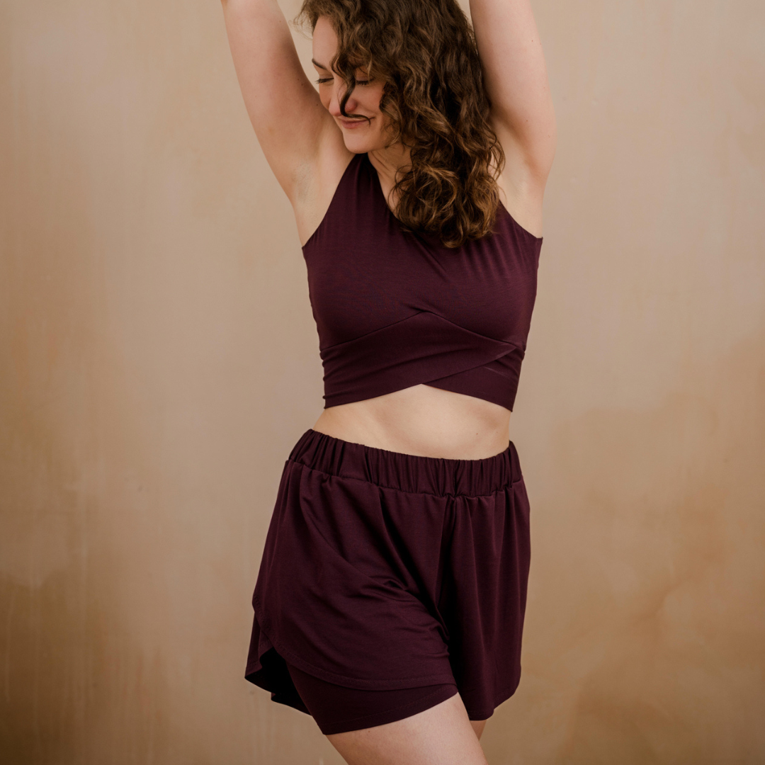 Alice sports trousers - aubergine