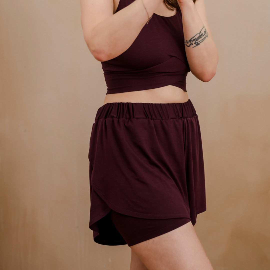 Alice sports trousers - aubergine