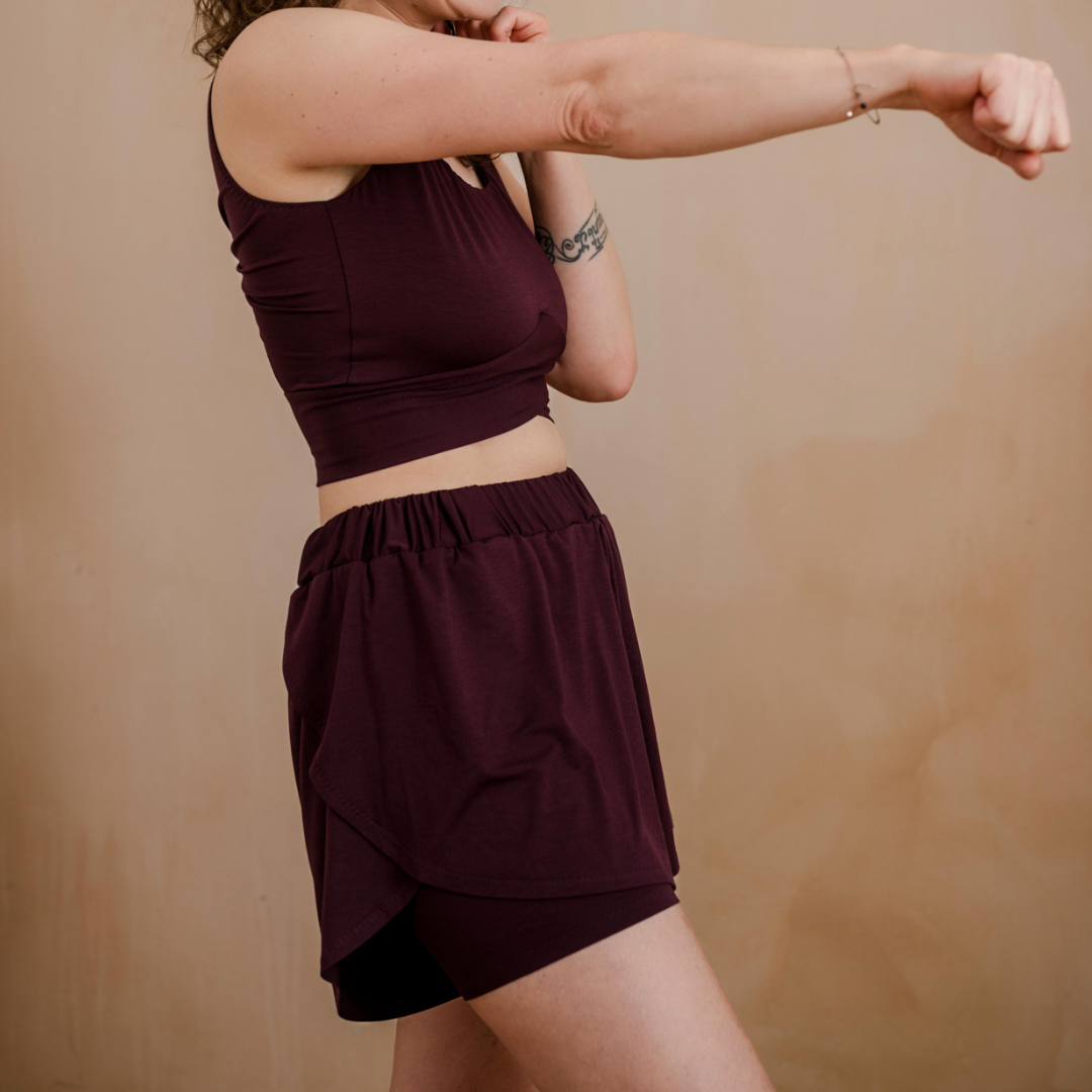 Alice sports trousers - aubergine