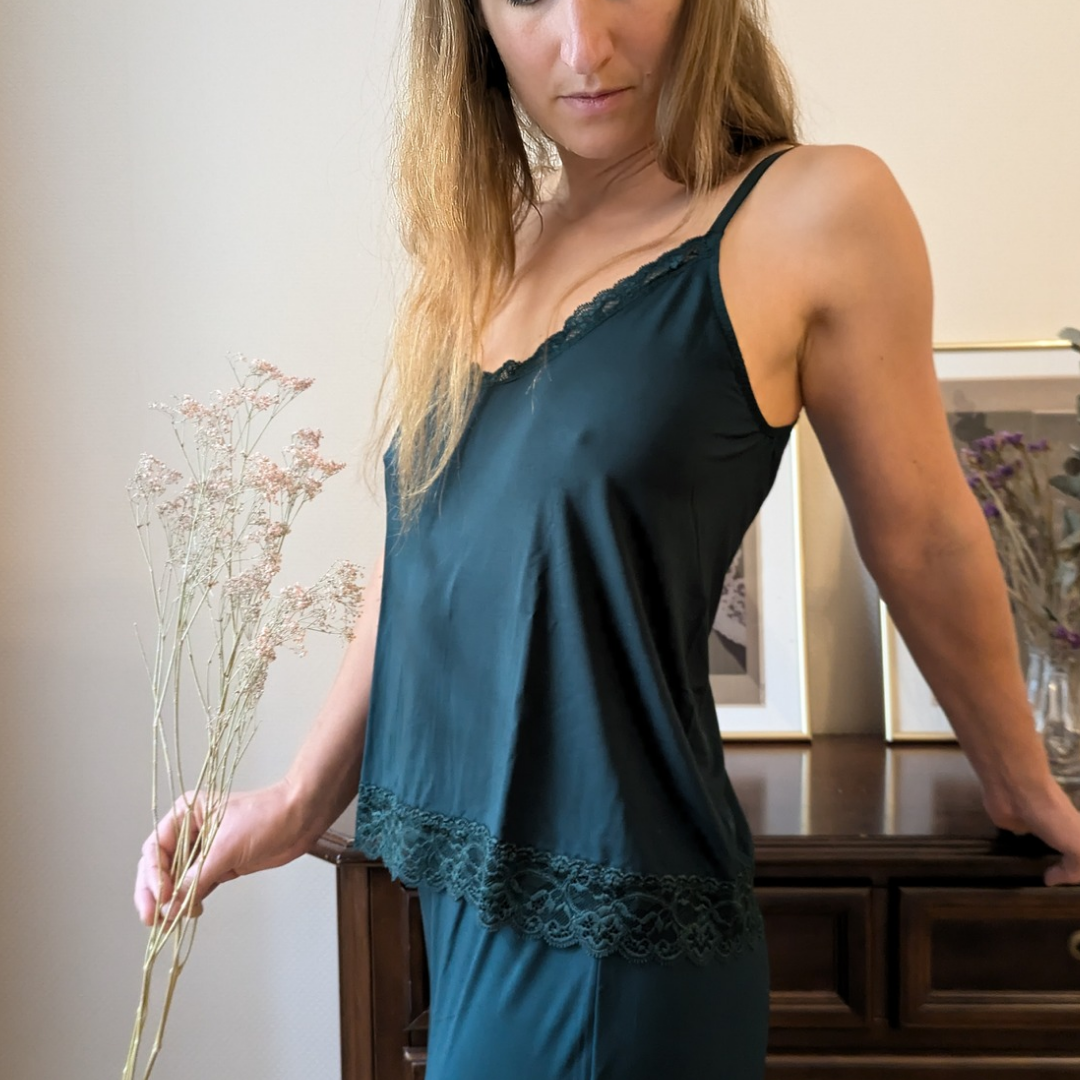 Schlafshirt Ronja smaragd
