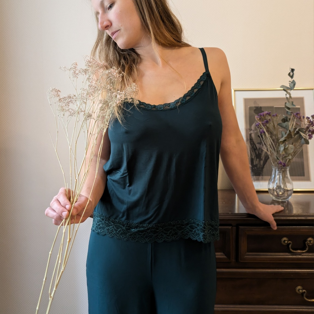 Schlafshirt Ronja smaragd